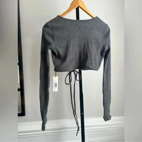 NWT Joah Brown reversible wrap cardigan top M/L - Picture 2 of 4